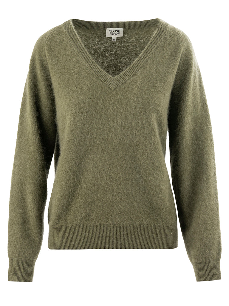 Carina sweater Olivengrønn