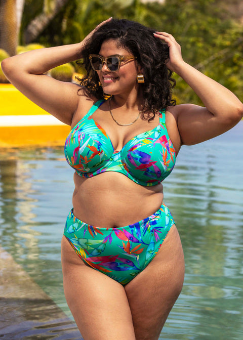 Toyama tides bikinitopp Turkis