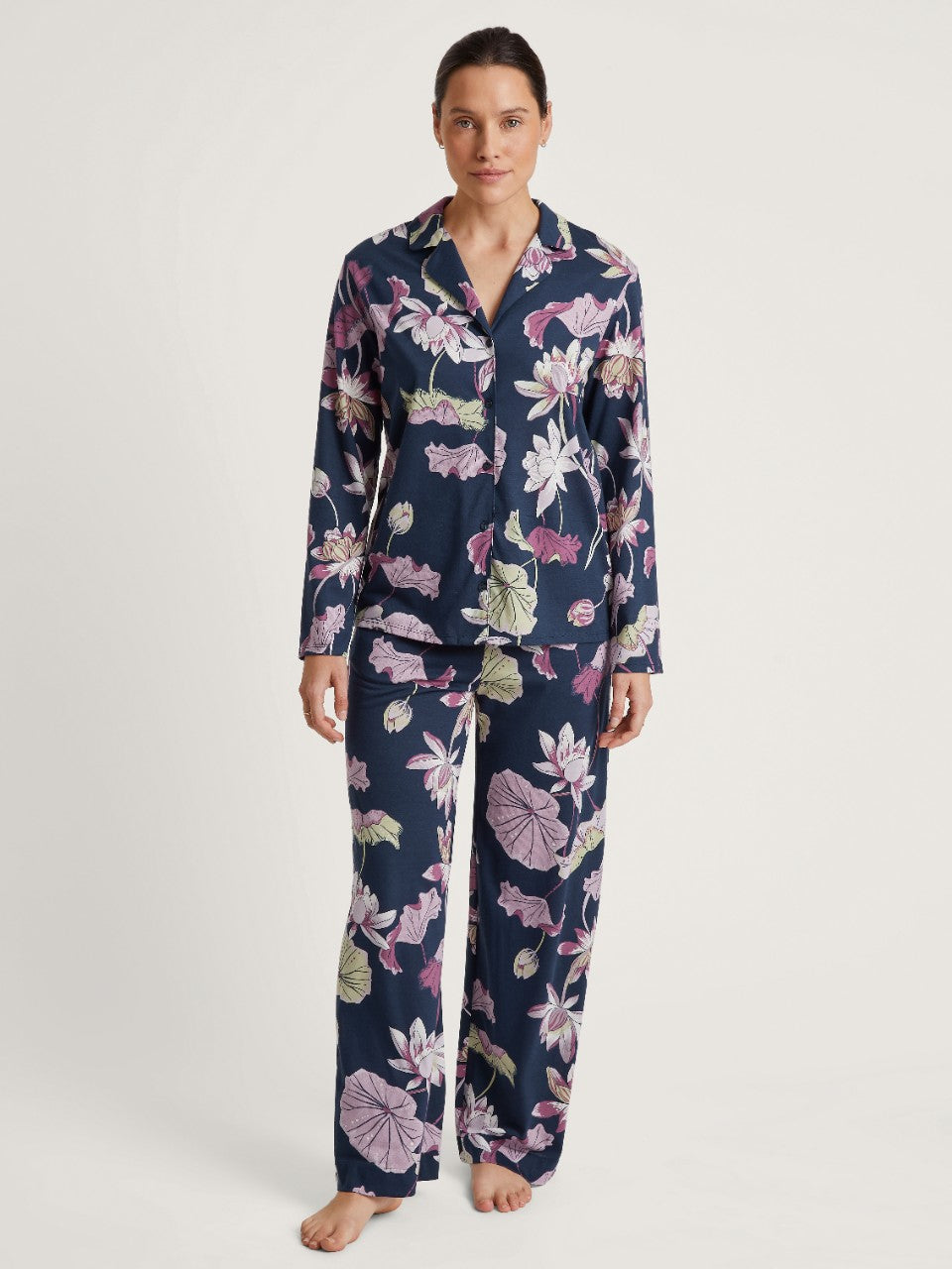 Nattskjorte Peacoat Blue
