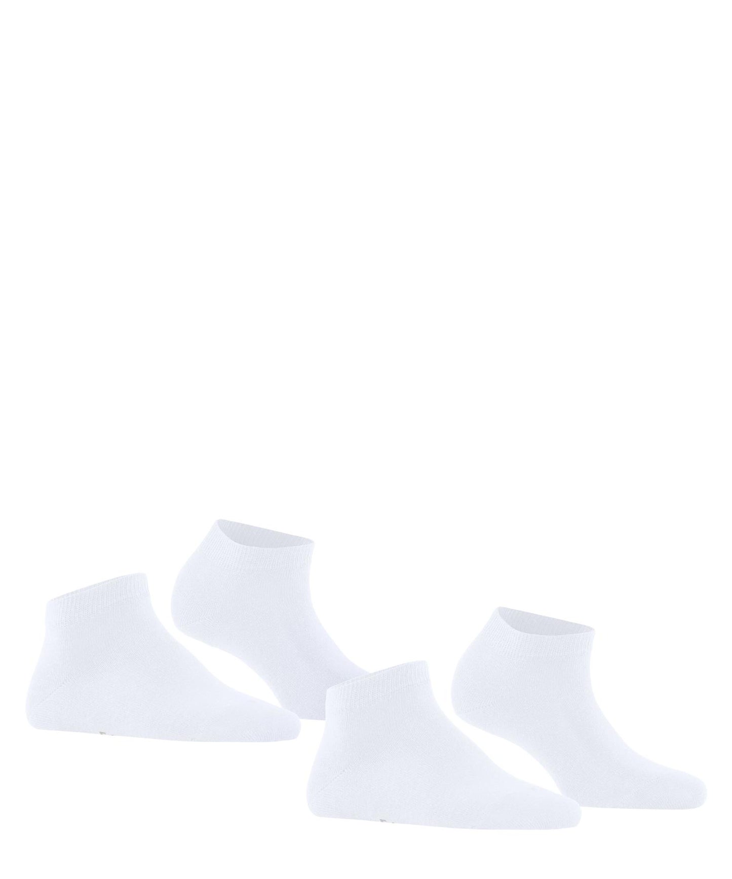 Happy ankelsokk 2 pack White