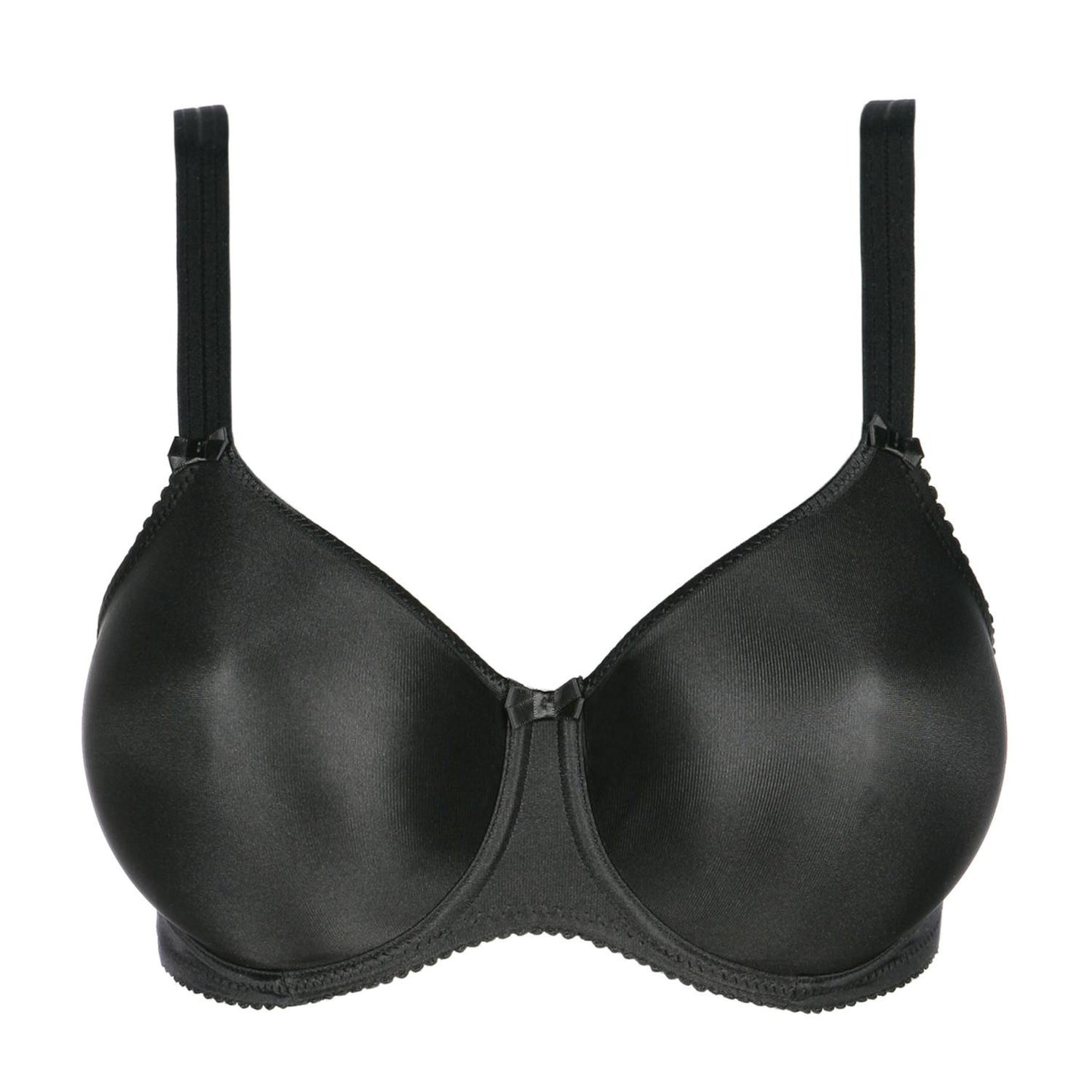Satin BH med spile, uvattert Tilbud Black