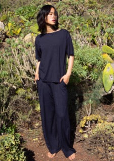 Kosebukse-nattbukse Dark Lapis Blue