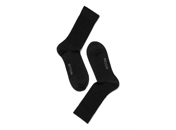 ETON Wool BLACK herre Black