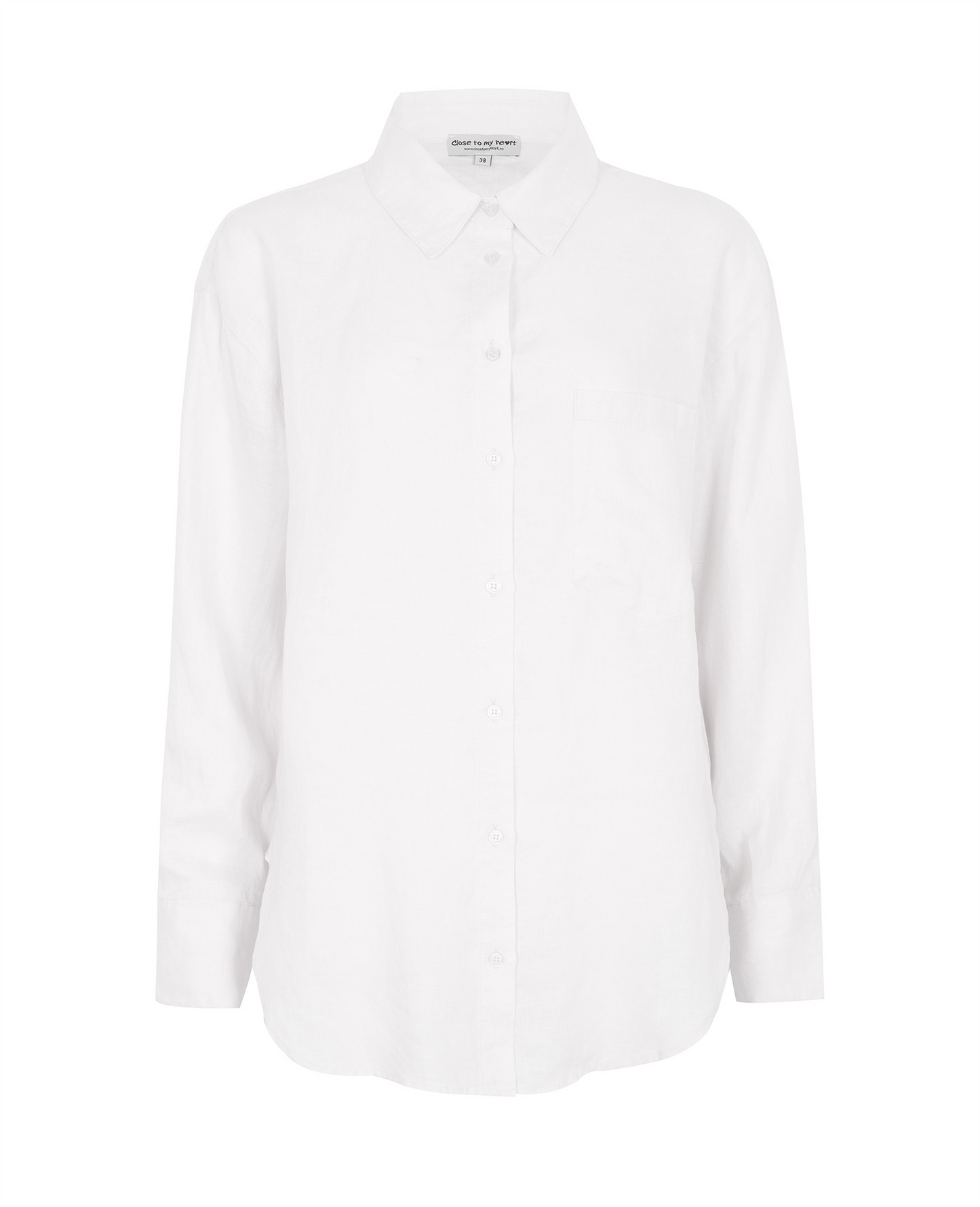 Lana Shirt Linskjorte Tilbud White