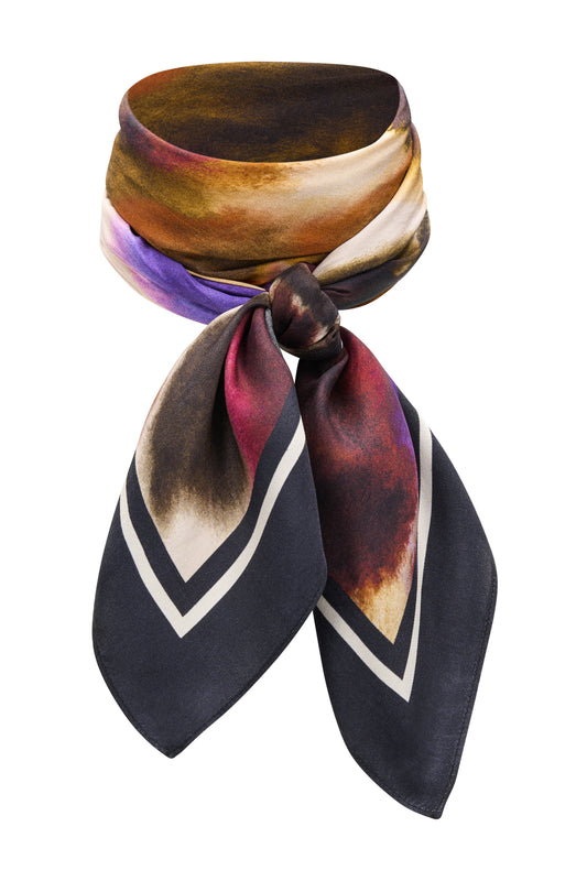 Poppy  Silk Scarf Multicolour