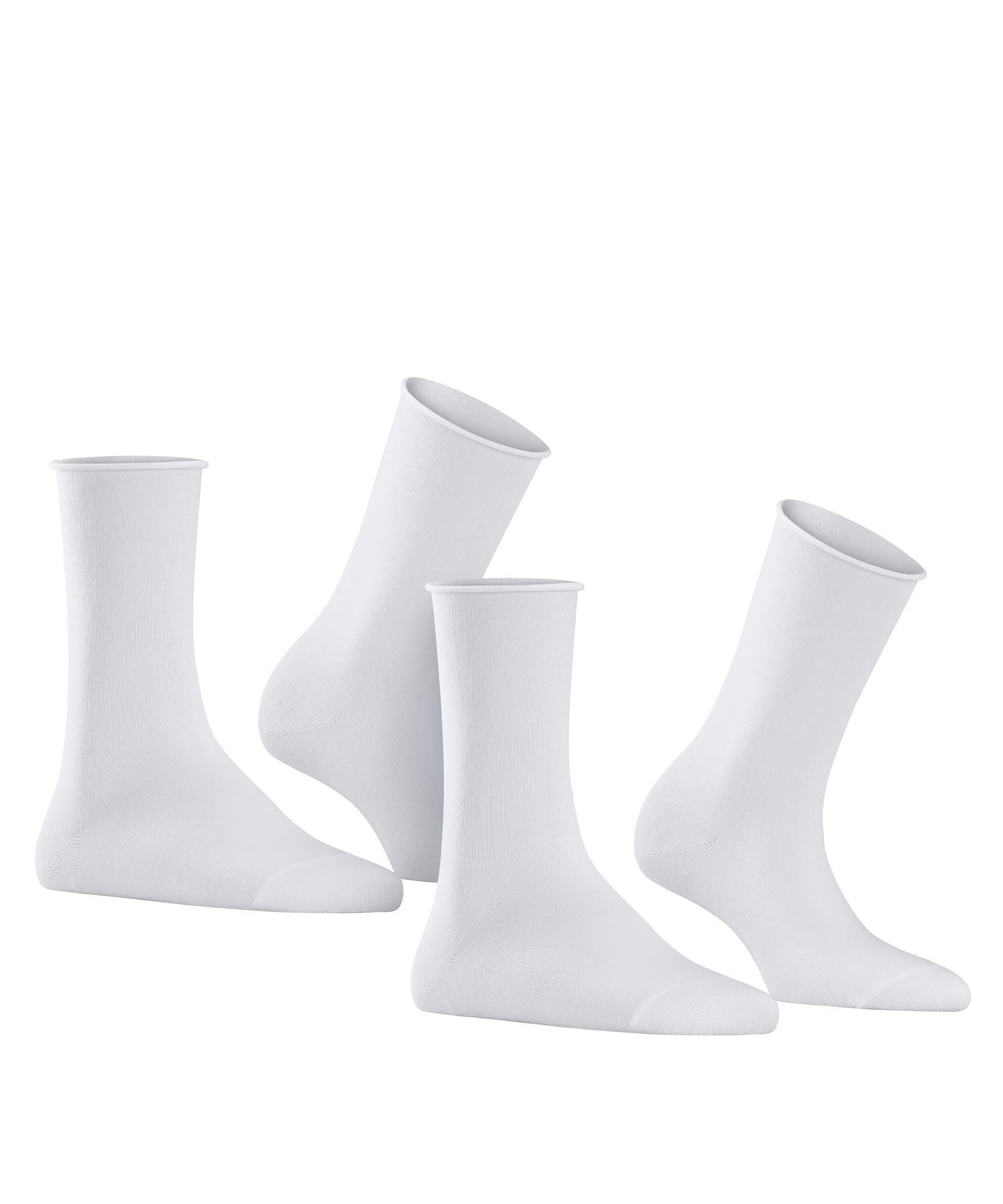 Happy 2 pack med myk kant White