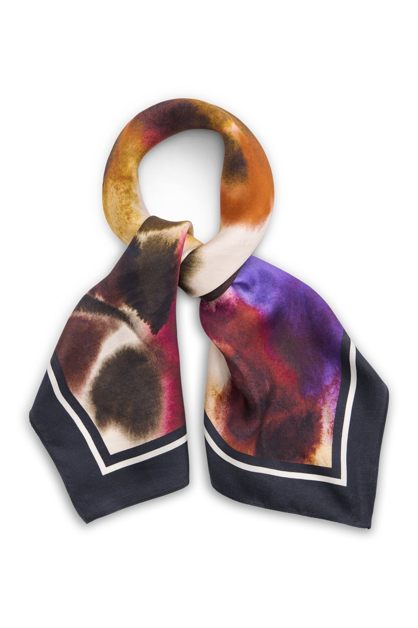 Poppy Silk Scarf Multicolour