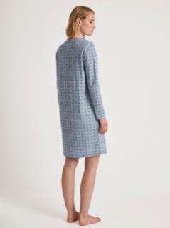 Ornament nattkjole bomull Blå