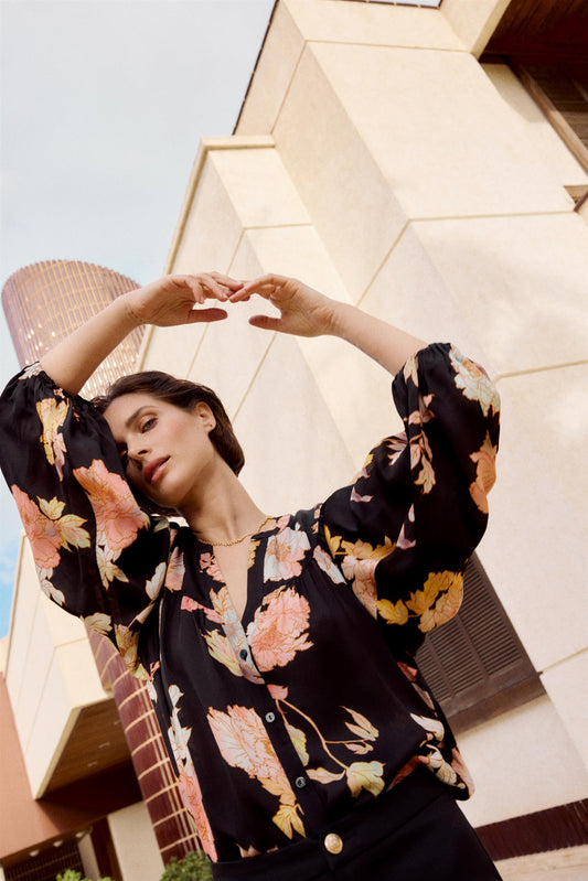 Time Joan blouse Black