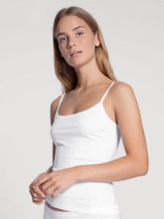 WOMEN Tank top Bomull White