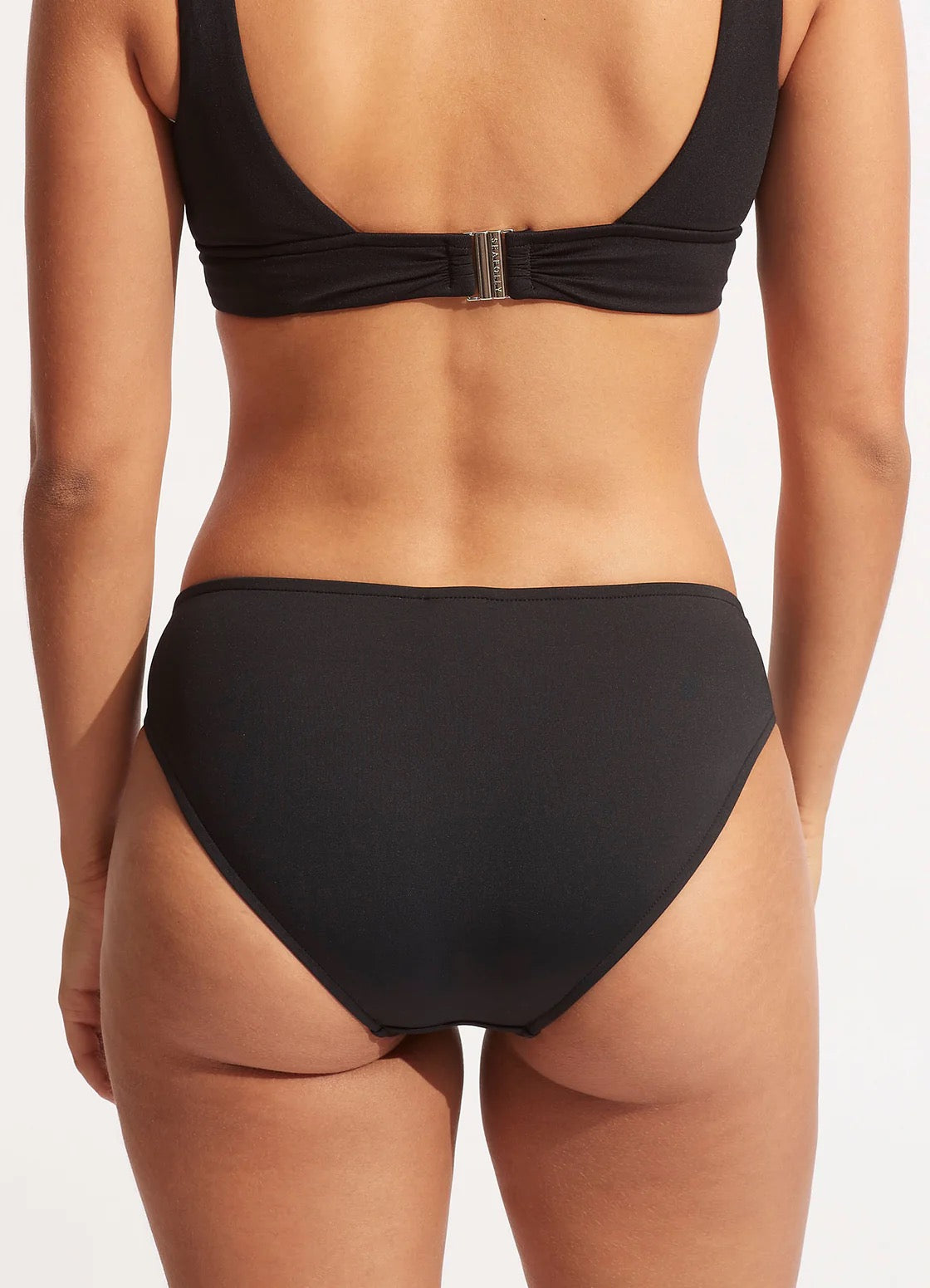 Bikinibukse drapert Black