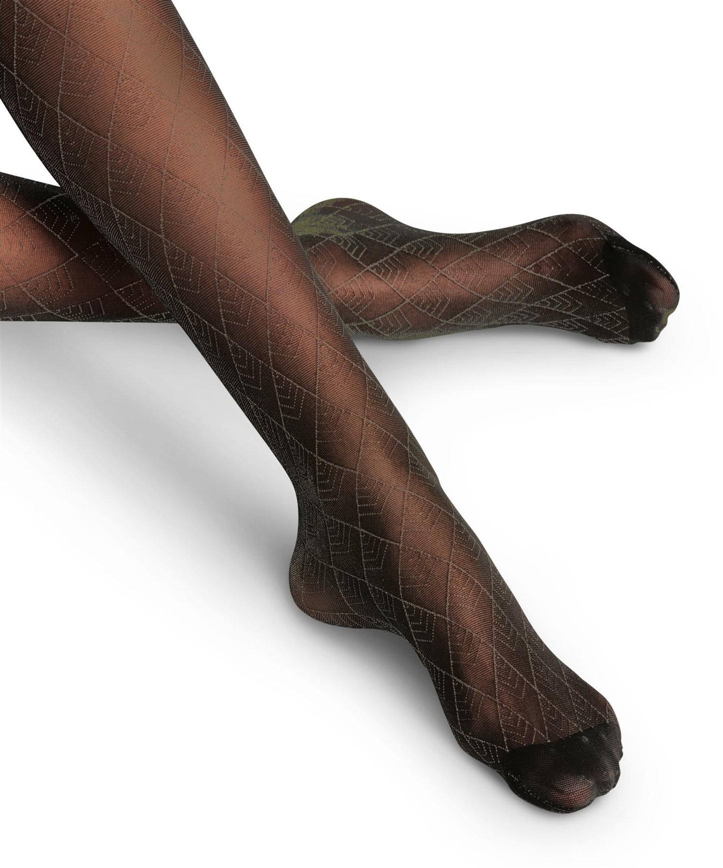 Strømpebukse med glitter Tilbud Black
