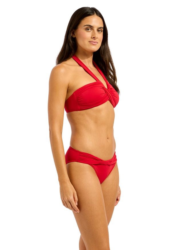 Halter Bandau Bikinitopp S.Collective Rød