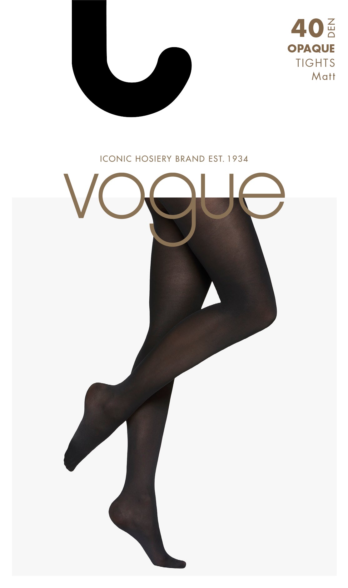 Strømpebukse, Opaque Brilliante 40den Black