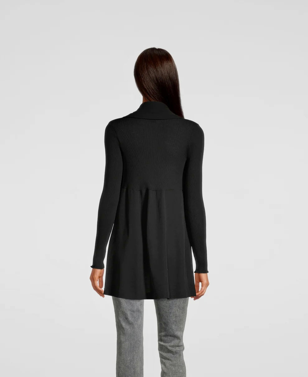 Ull silke jakke sort Black