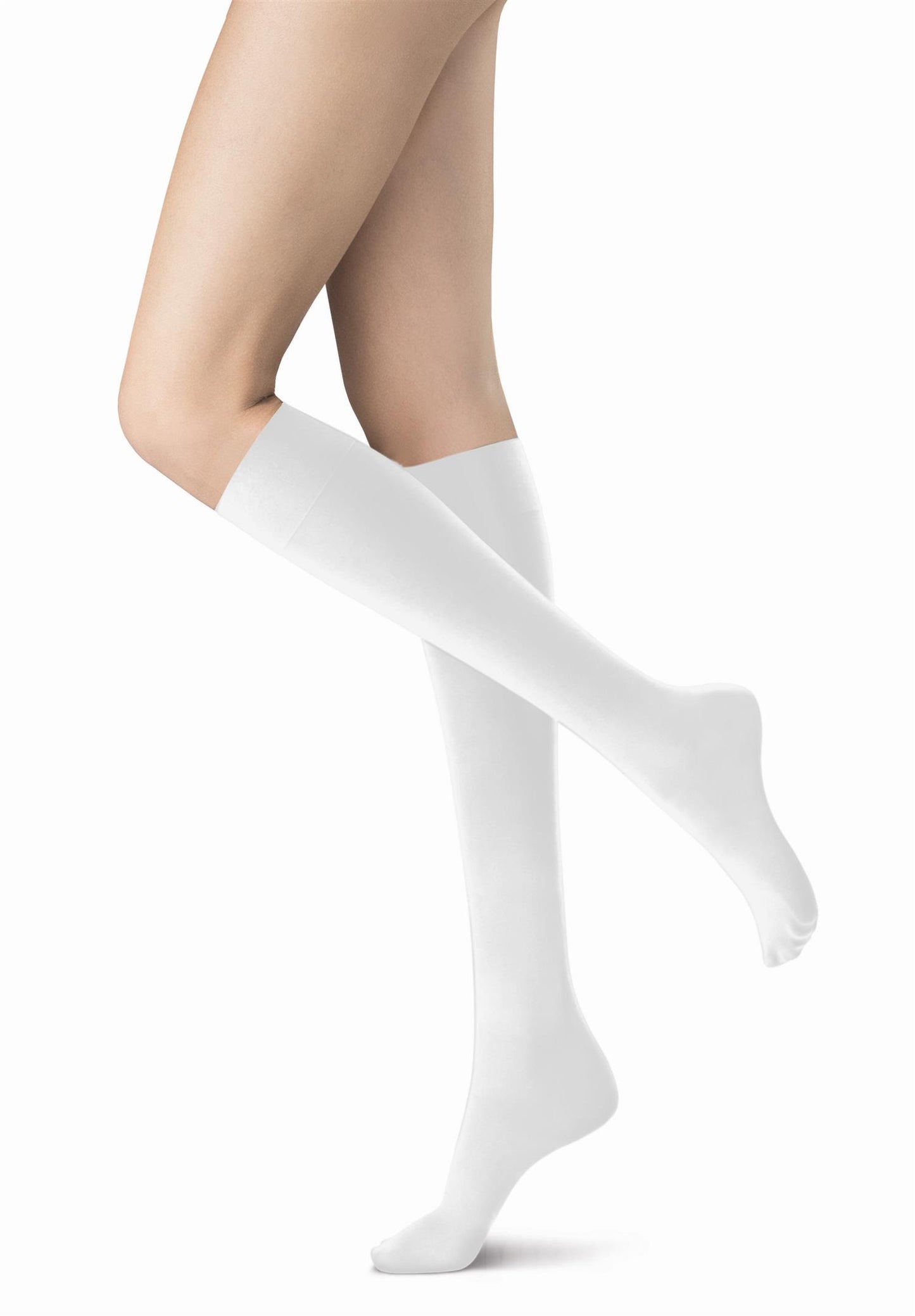 Knestrømpe Bunadstrømpe White