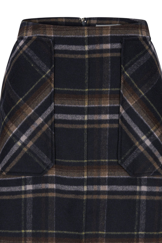 Adam Check skirt Navy