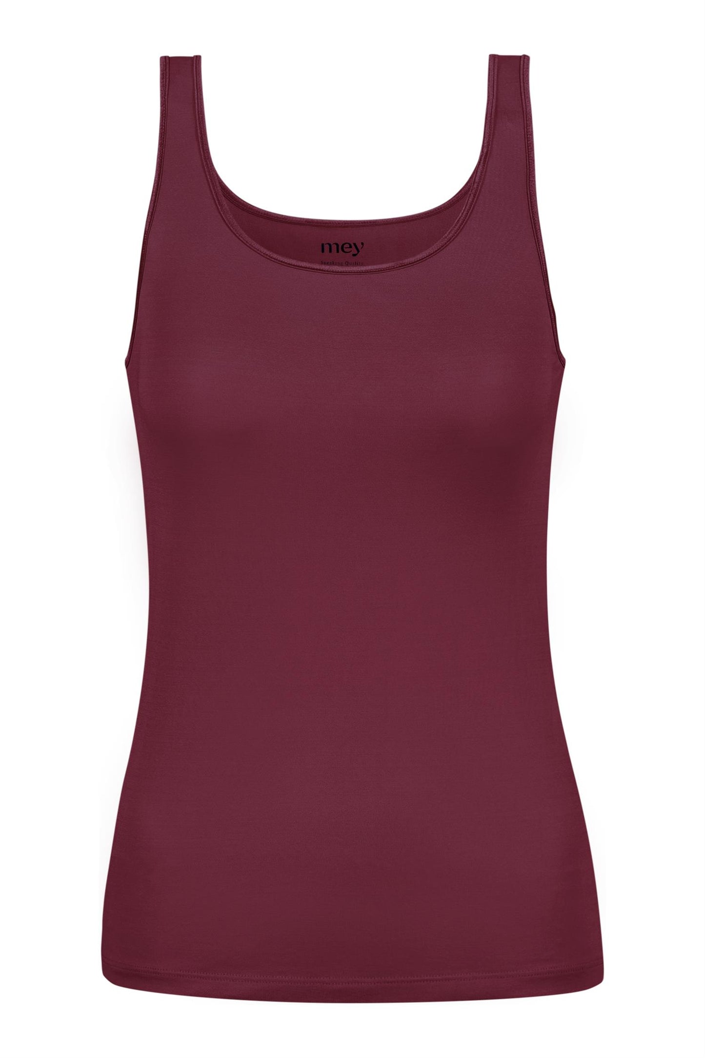 Singlet glatt viscose Burgunder