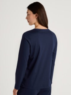 Top lang erm Peacoat Blue