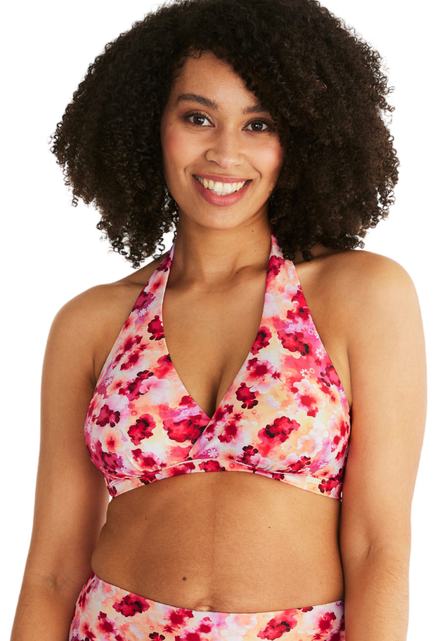 Bikinitopp Bahamas halterneck protese Tilbud Pink