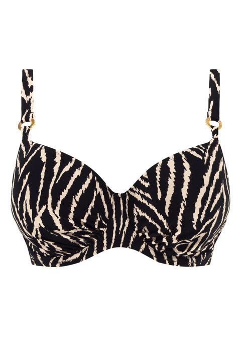 Bikinitopp Silhouette island monochrome Tilbud Black
