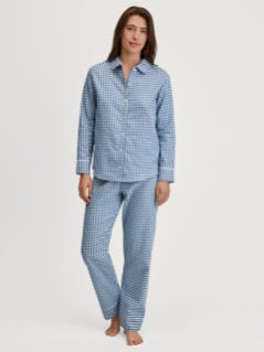Pyjamas dame flanell Blå