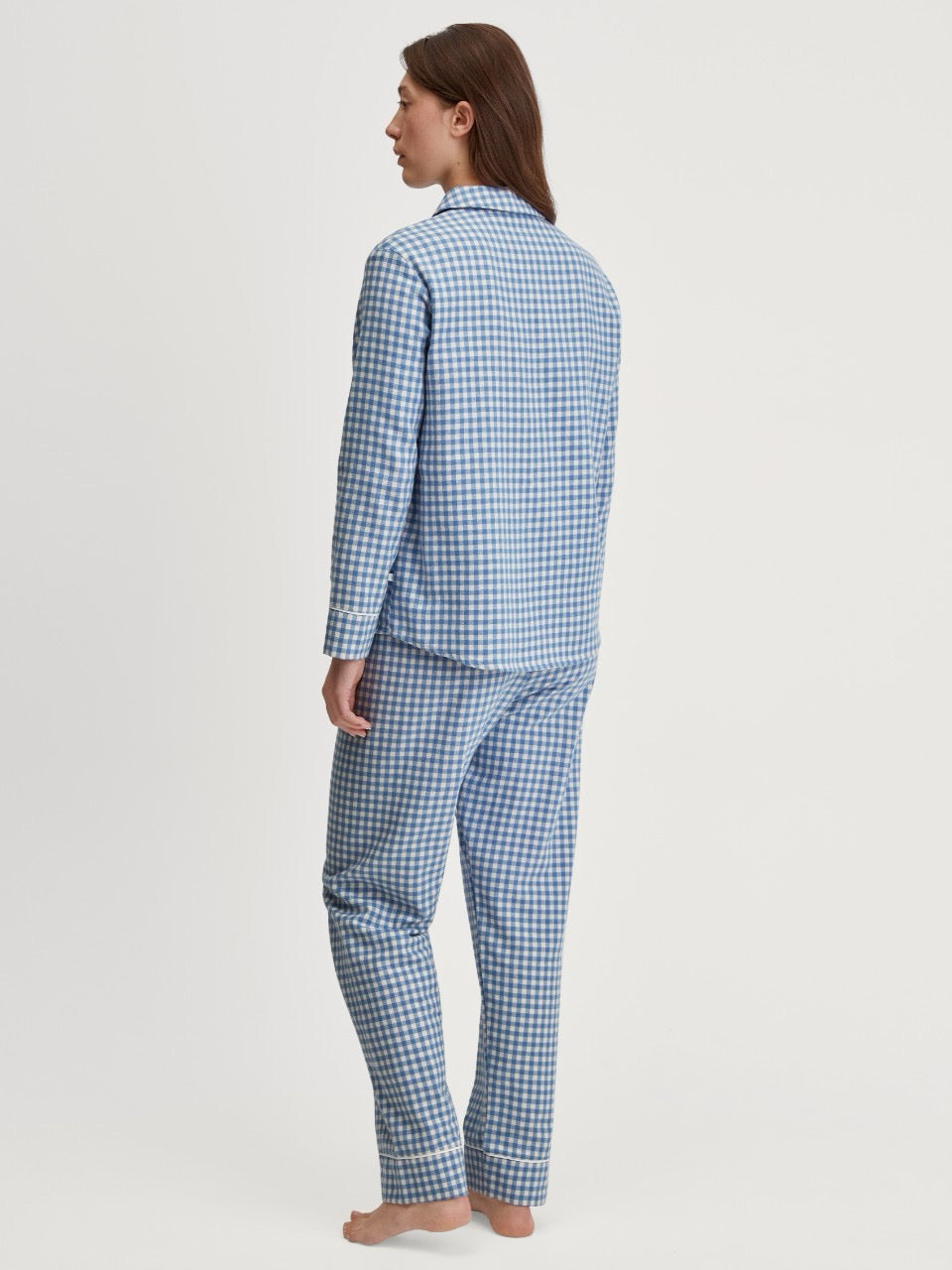 Pyjamas dame flanell Blå