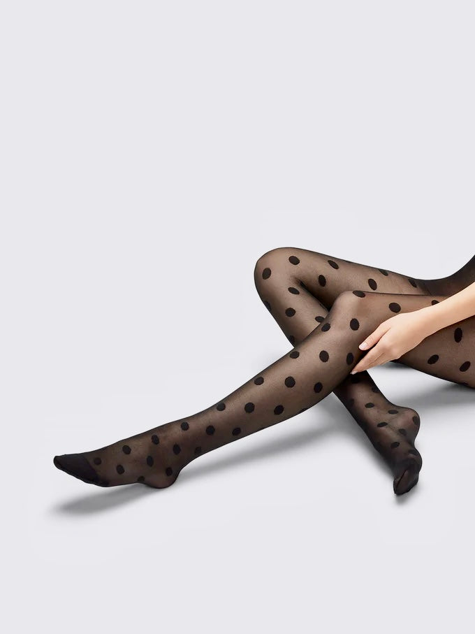 Juliette 30 strømpebukse Black