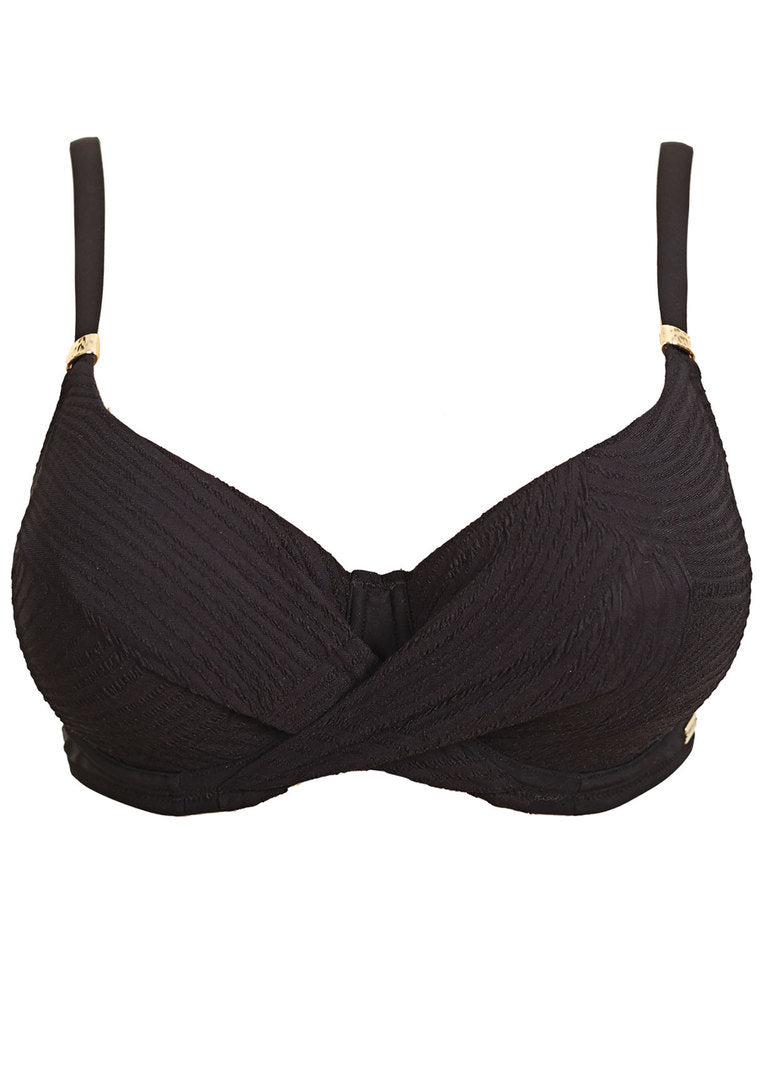 OTTAWA UW WRAP FRONT FULL CUP Bikinitopp Black