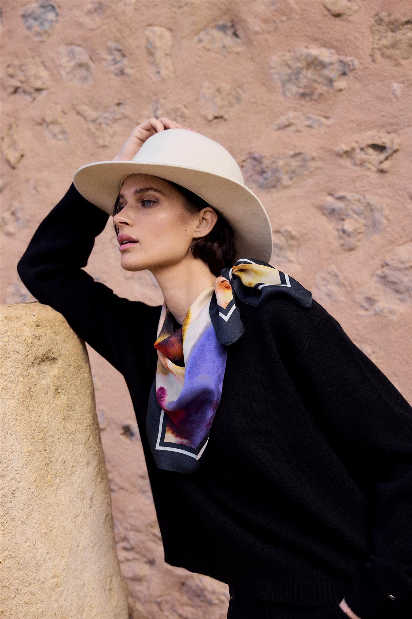 Poppy Silk Scarf Multicolour