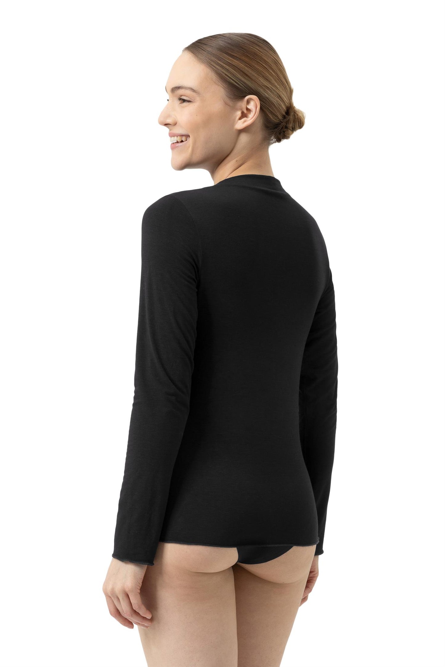 Topp lang erm Cozy Cashmere Black