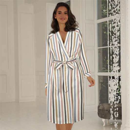 Bamboo Flannel Kimono Denim