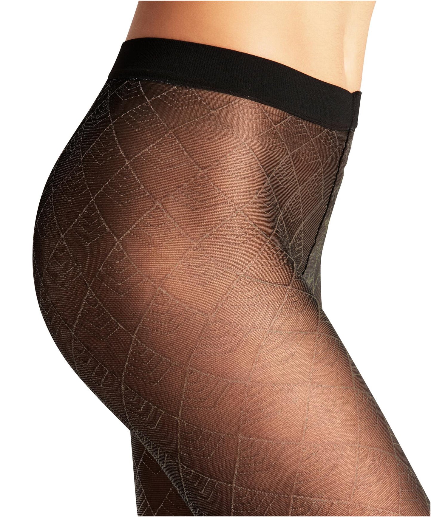 Strømpebukse med glitter Tilbud Black