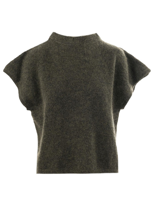 Nemi mohair vest Army