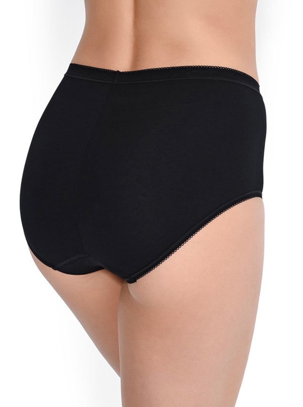 2pakk Maxi sort sloggitruse stor størrelse Black