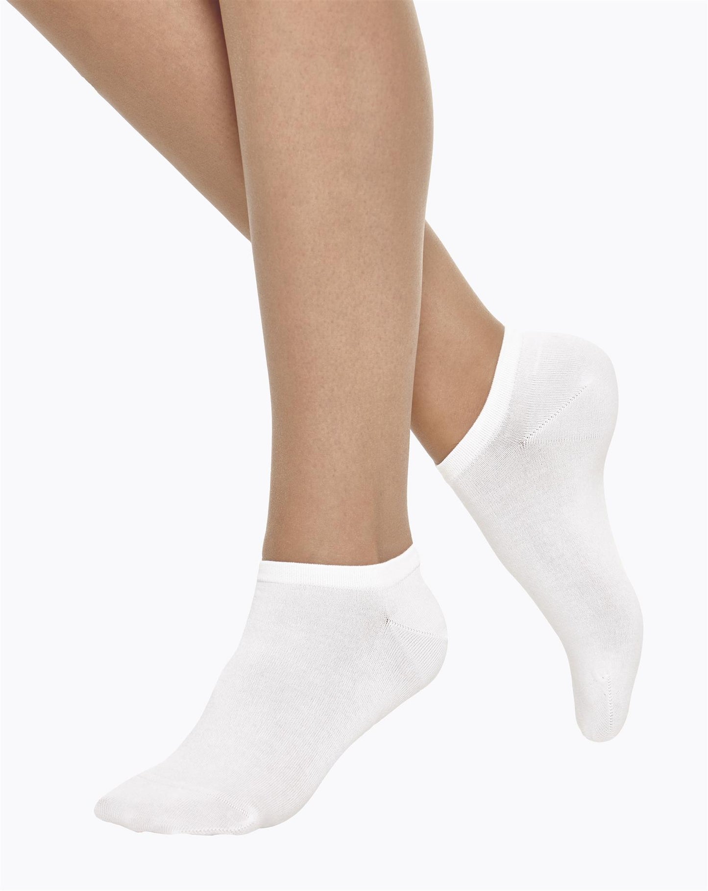 Cotton Sneakers, ankelsokk White