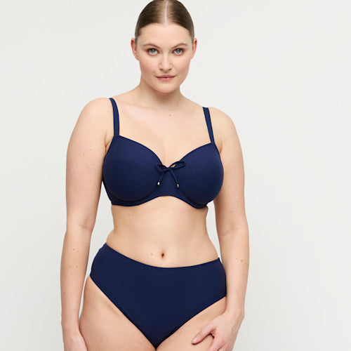 Bikini top uvattert med spile Aswan Blue