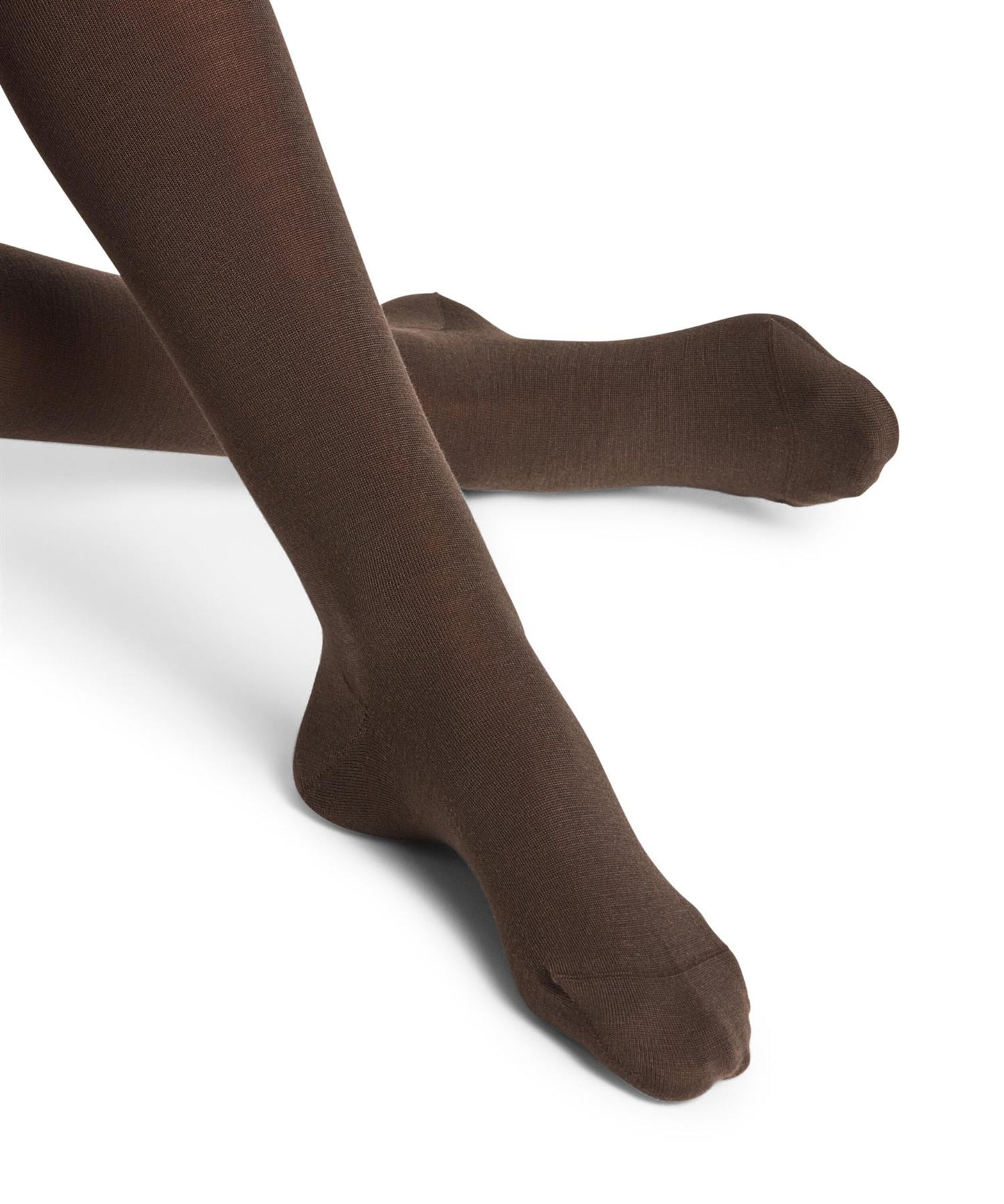 Softmerino strømpebukser Mørkebrun