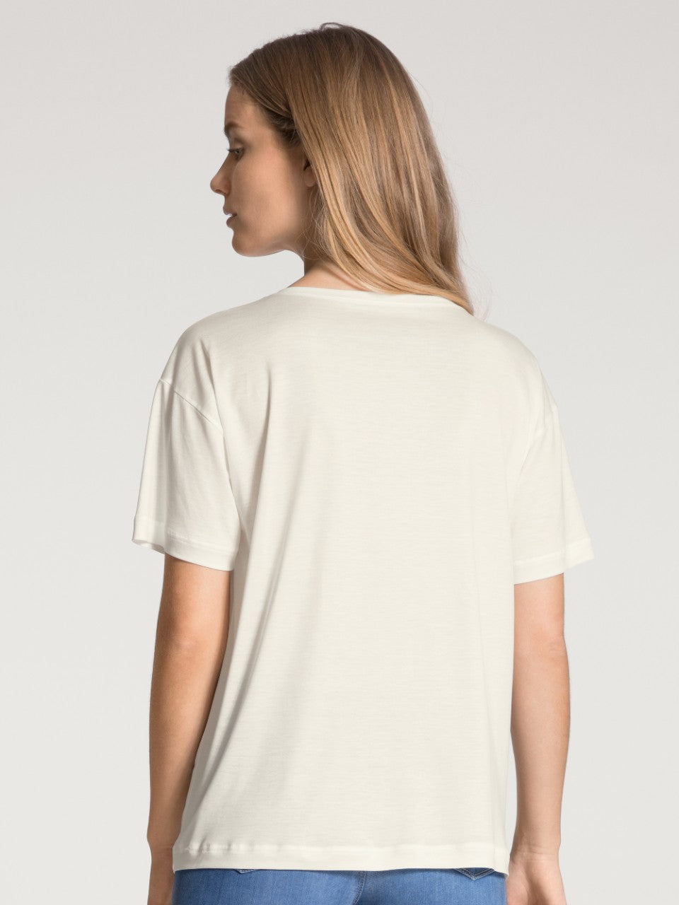 Top 100% natur  T-shirt Light Ivory