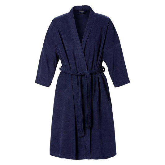 Frottebadekåpe bomull Marine