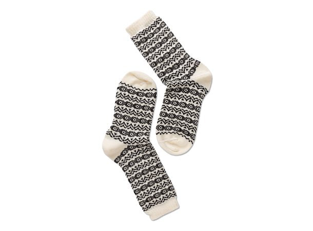 Ullsokk med print 36-41 Note Print