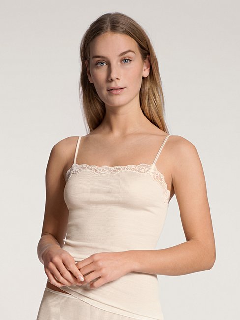 WOMEN Spaghetti top Light Ivory