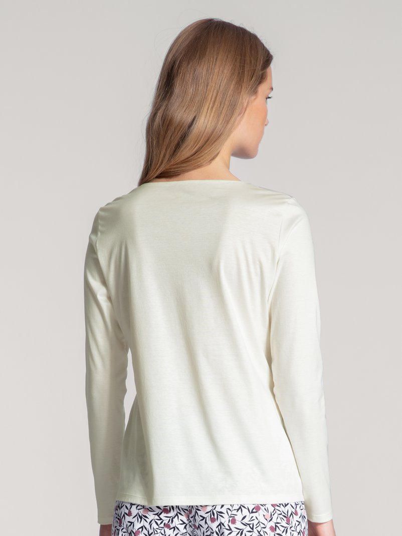 WOMEN Top long-sleeve Star White