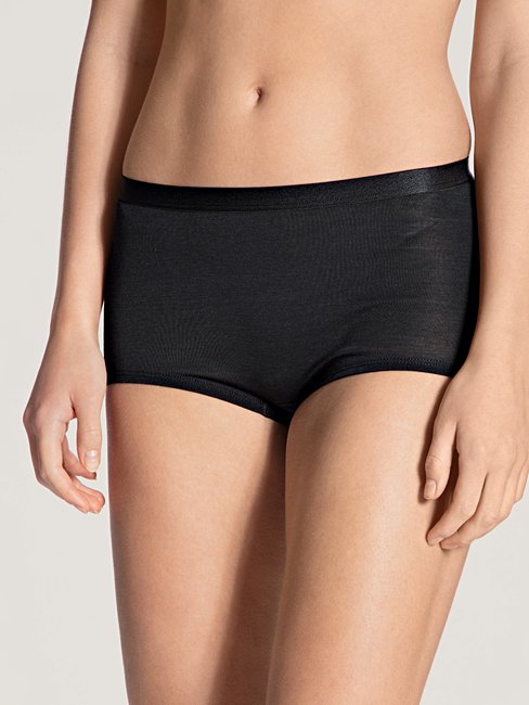 Ull silke truse Black