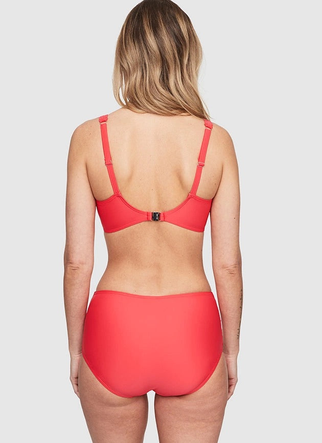 Capri, maxibrief  bikinibukse Rød