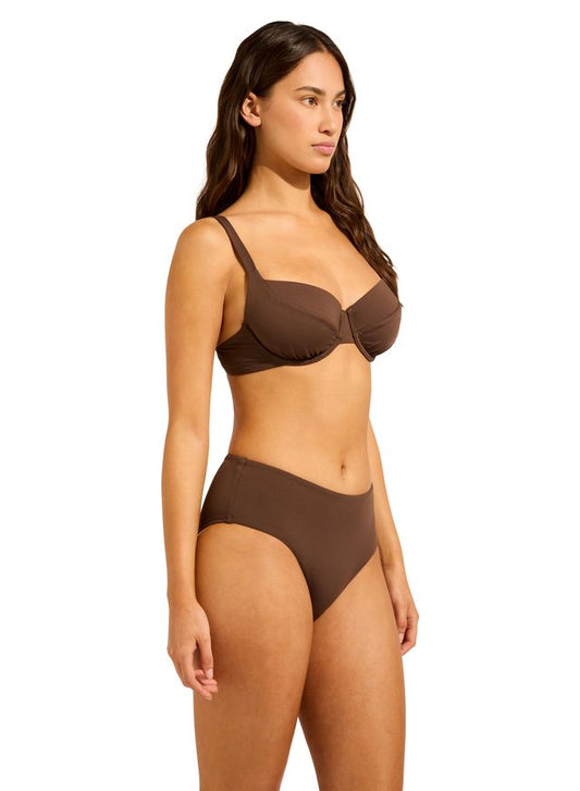 Bikinibukse Wide side retro Dark Chocolate