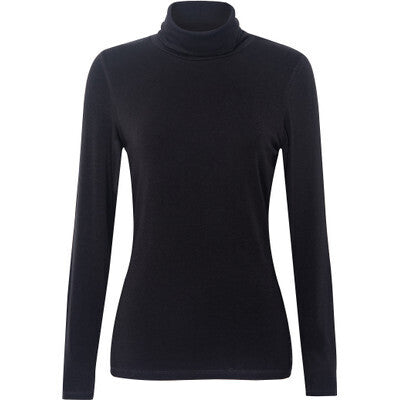 Toni Longsleeve med rullekrage Black