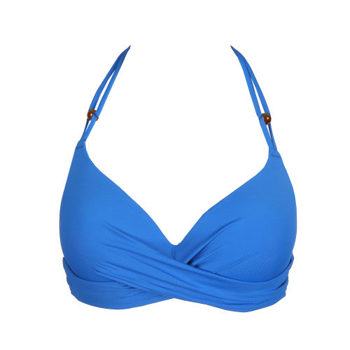 Plunge bikini top Flidais Vattert Tilbud Blue