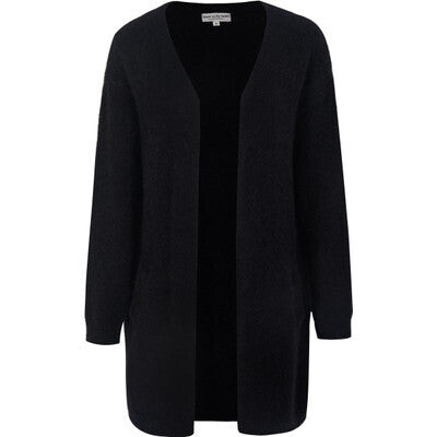 Clara cardigan Lang strikkejakke Black