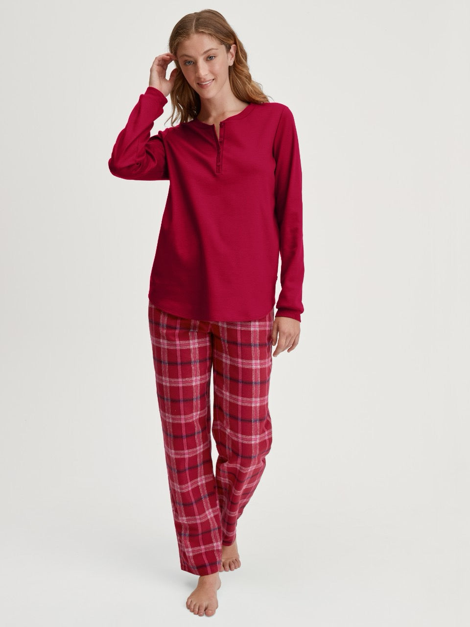FLANELL pysjbukse Rio Red